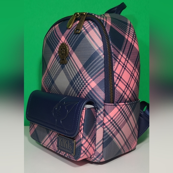 Loungefly Plaid Kiki\'s Delivery Service Mini Backpack Purse Studio Ghibli Gigi